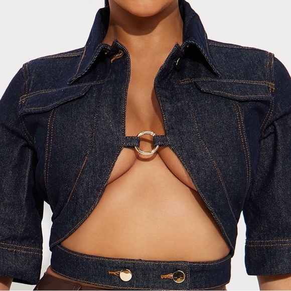 Fashion Nova Denim - Fashion Nova Dark Blue Boot Cut Jeans